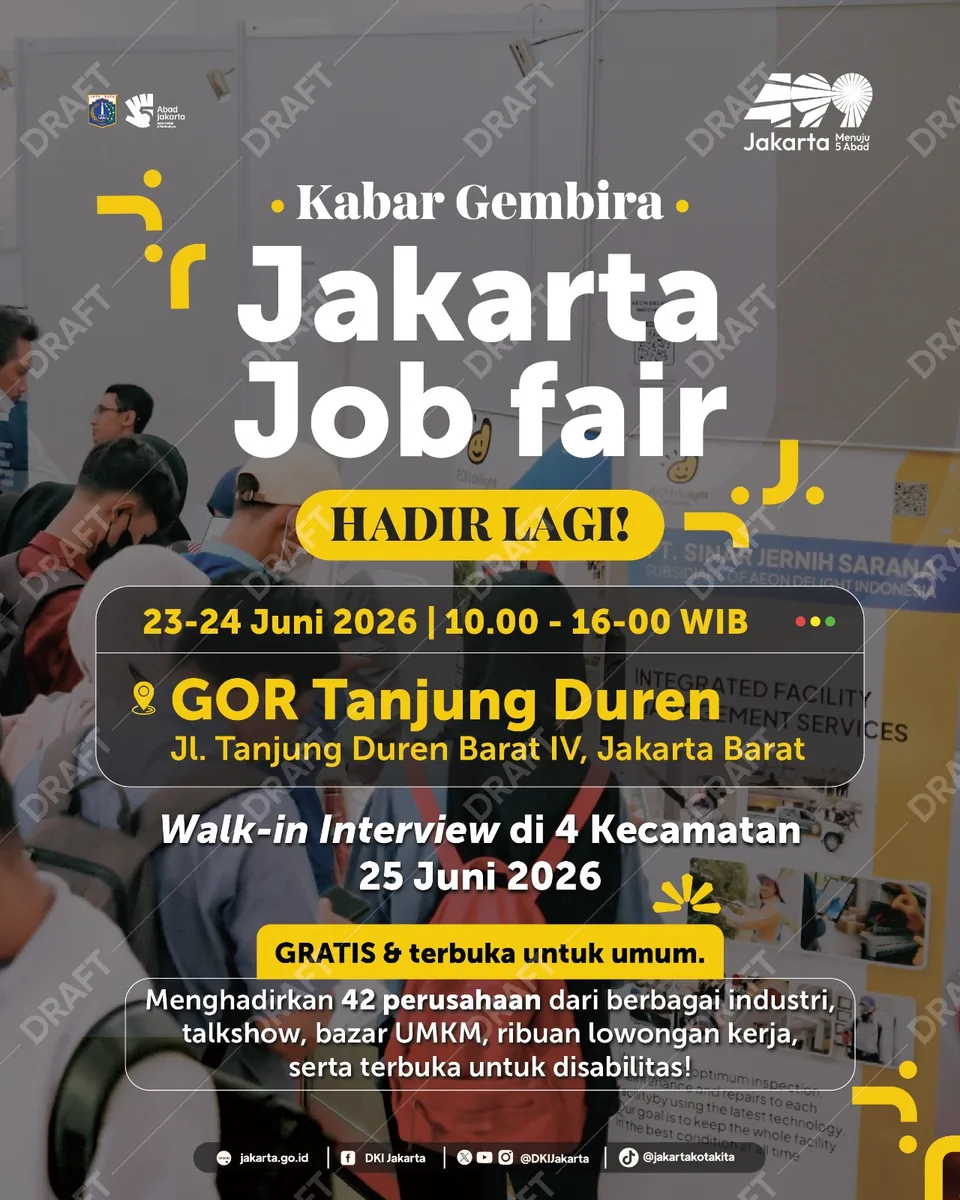 Job Fair Kabupaten Tapanuli Tengah 2026 (Suku Dinas TKTE Wilayah Kabupaten Tapanuli Tengah Barat) : 23-24 Juni 2026