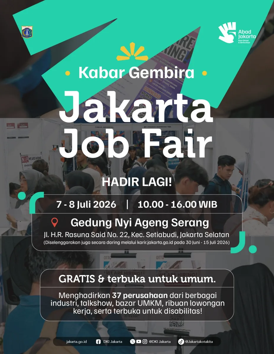 Job Fair Kabupaten Tapanuli Tengah 2026 (Suku Dinas TKTE Wilayah Kabupaten Tapanuli Tengah Barat) : 7-8 Juli 2026